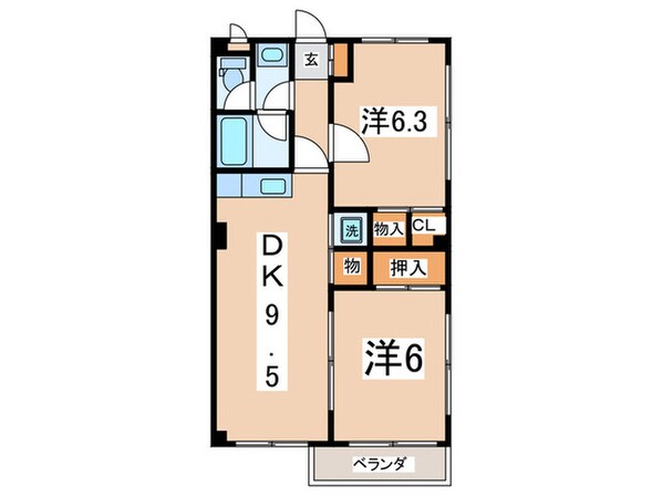 マークスフォートの物件間取画像